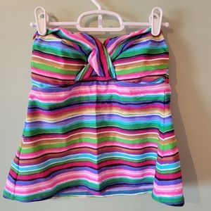 Ocean avenue Bandeau tankini swim top size small